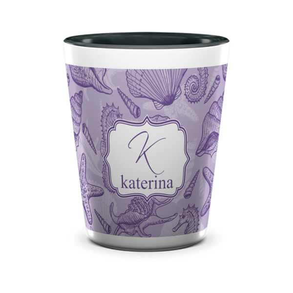 Sea Shells Shot Glass - Two Tone - FRONT