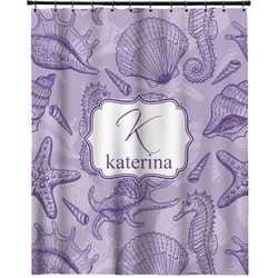 Sea Shells Extra Long Shower Curtain - 70"x84" (Personalized)