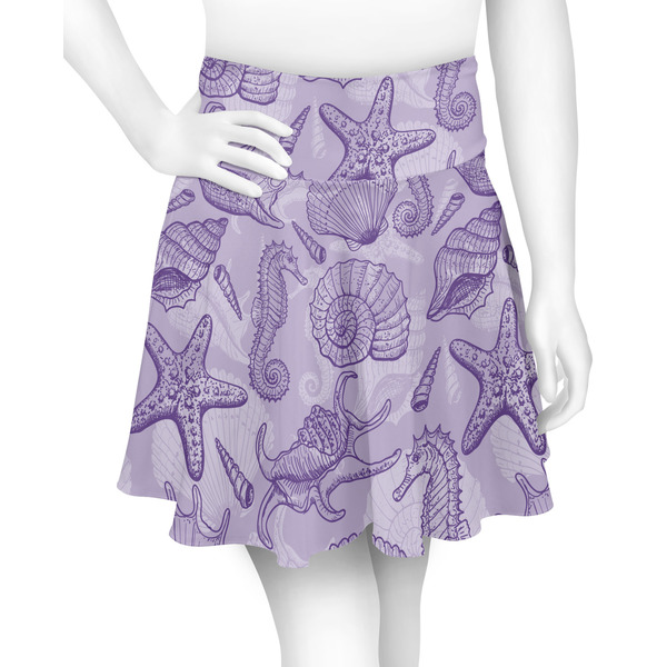 Custom Sea Shells Skater Skirt