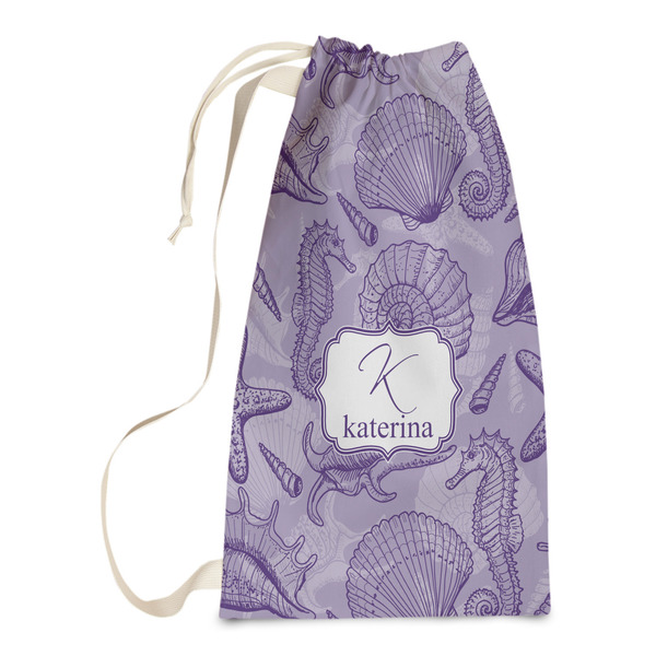 Custom Sea Shells Laundry Bags - Small (Personalized)