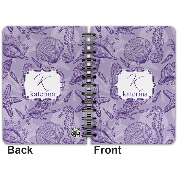 Sea Shells Spiral Journal 5 x 7 - Apvl