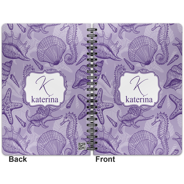 Sea Shells Spiral Journal 7 x 10 - Apvl