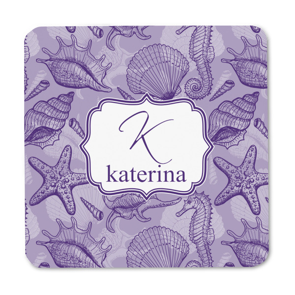 Sea Shells Square Fridge Magnet - FRONT