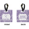 Sea Shells Square Luggage Tag (Front + Back)