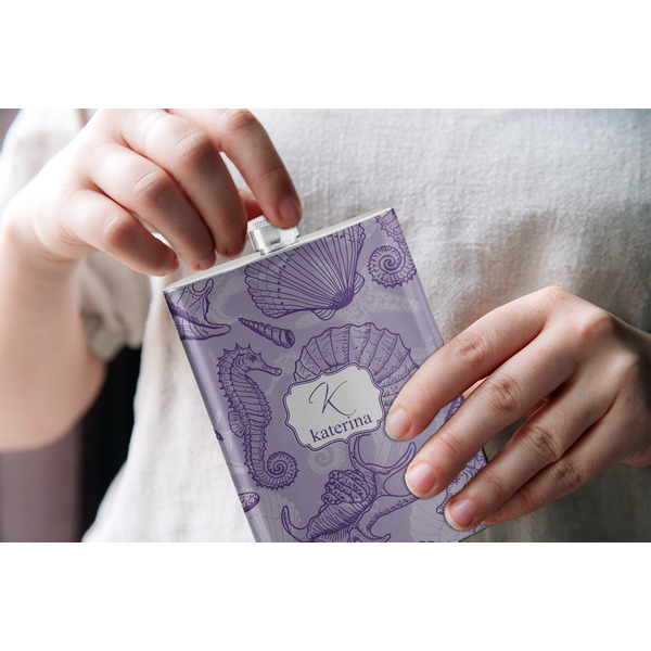 Sea Shells Stainless Steel Flask - LIFESTYLE 1