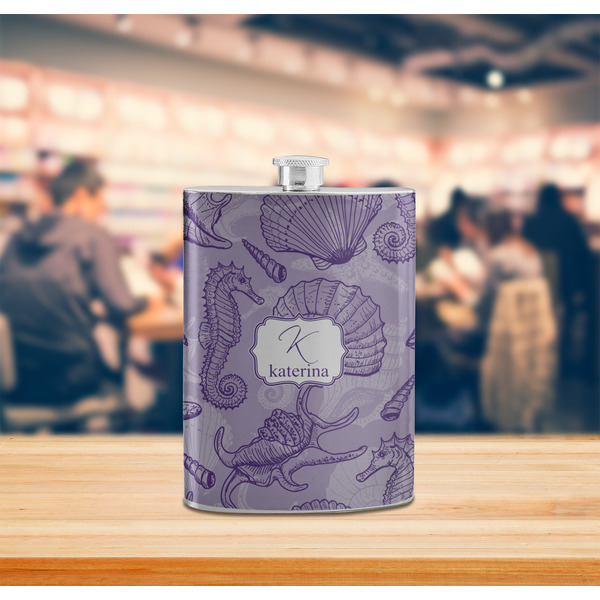 Sea Shells Stainless Steel Flask - LIFESTYLE 2