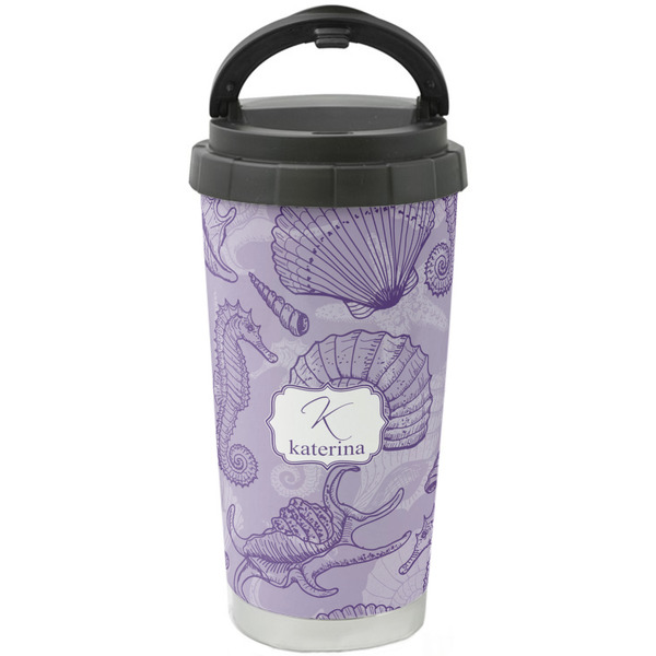 Custom Sea Shells Stainless Steel Coffee Tumbler (Personalized)