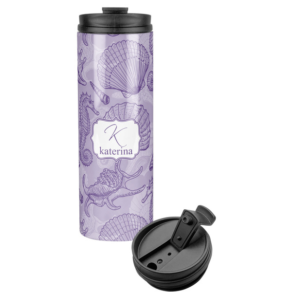 Custom Sea Shells Stainless Steel Skinny Tumbler (Personalized)