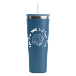 Sea Shells RTIC Everyday Tumbler with Straw - 28oz (Personalized)