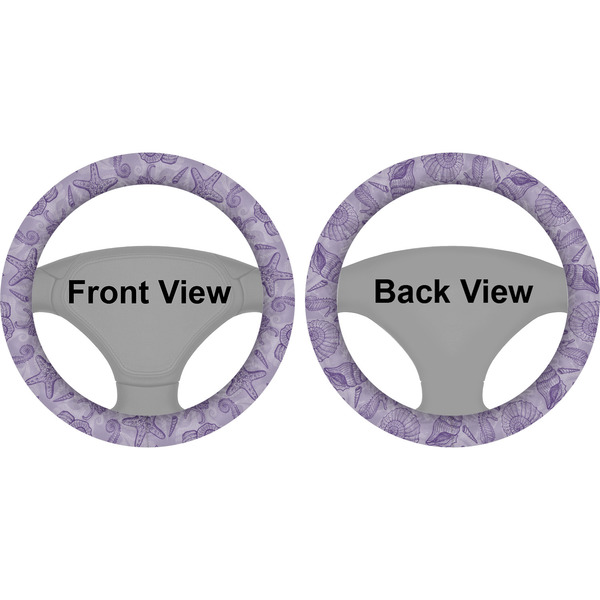 Sea Shells Steering Wheel Cover- Front and Back