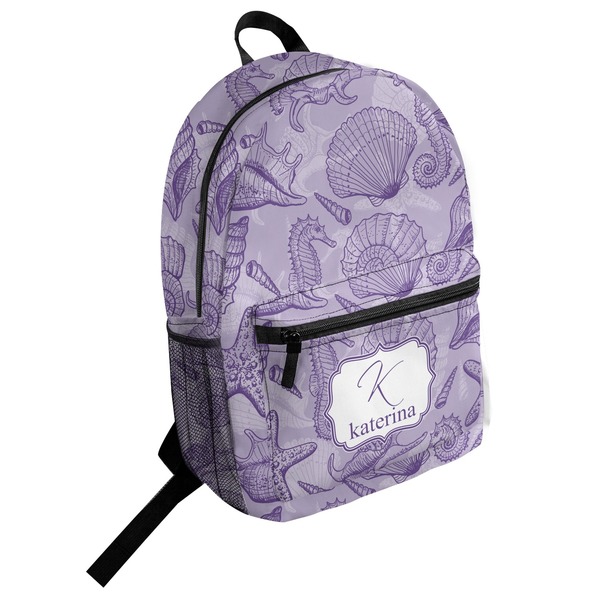 Custom Sea Shells Student Backpack (Personalized)