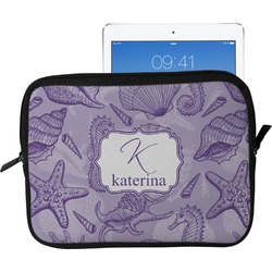 Sea Shells Tablet Case / Sleeve - Large (Personalized)