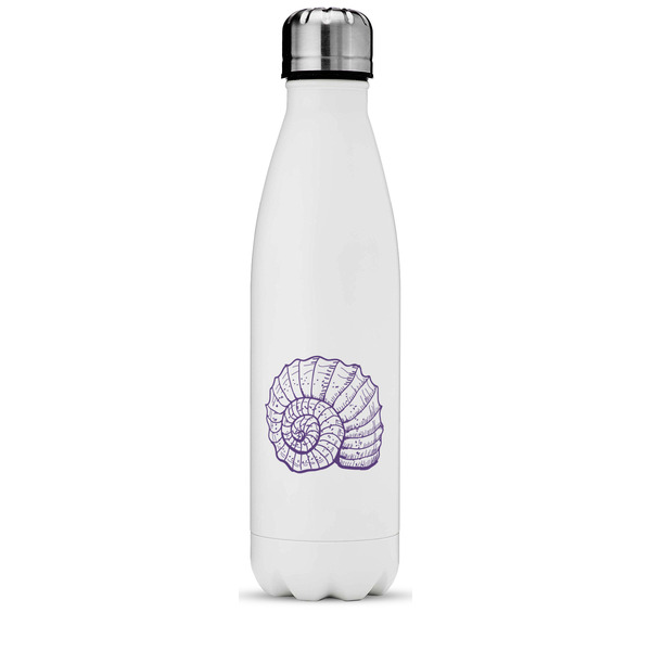 Custom Sea Shells Water Bottle - 17 oz. - Stainless Steel - Full Color Printing (Personalized)
