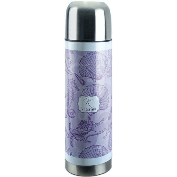 Custom Sea Shells Stainless Steel Thermos (Personalized)
