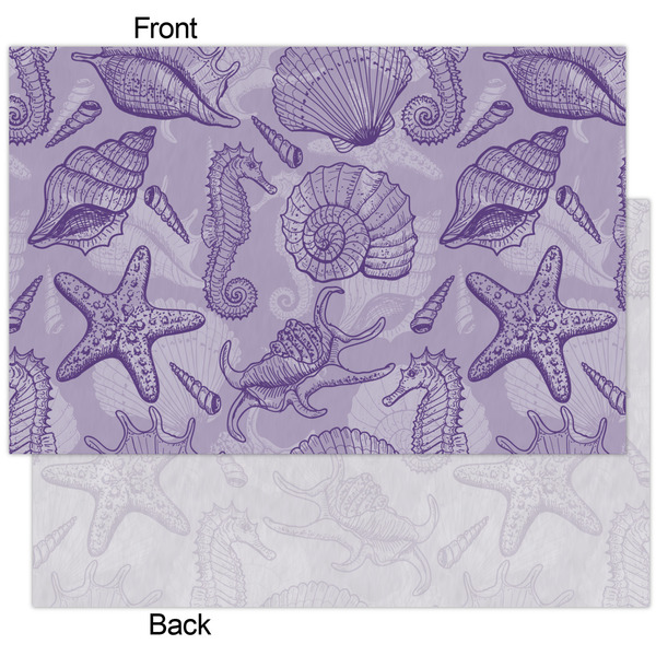 Sea Shells Tissue Paper - Heavyweight - XL - Front & Back