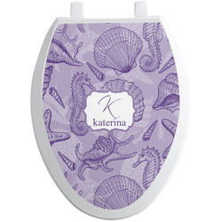 Sea Shells Toilet Seat Decal - Elongated (Personalized)