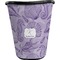 Sea Shells Waste Basket - Single Sided (Black) (Personalized)
