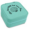 Sea Shells Travel Jewelry Boxes - Leatherette - Teal - Angled View