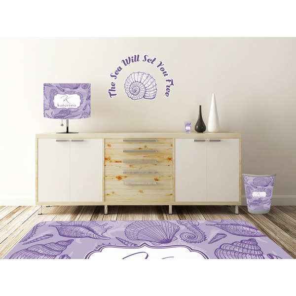 Sea Shells Wall Graphic Decal Wooden Desk