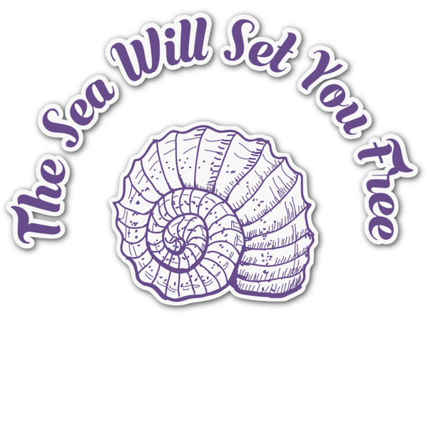 Custom Sea Shells Graphic Decal - Large (Personalized)