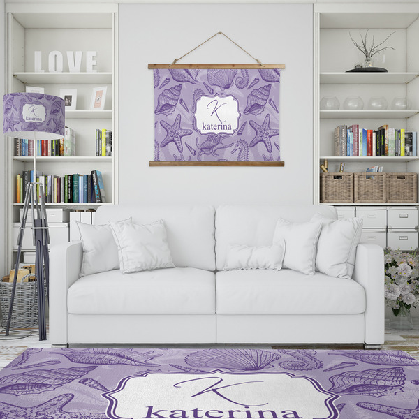 Sea Shells Wall Hanging Tapestry - IN CONTEXT