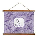 Sea Shells Wall Hanging Tapestry - Wide (Personalized)
