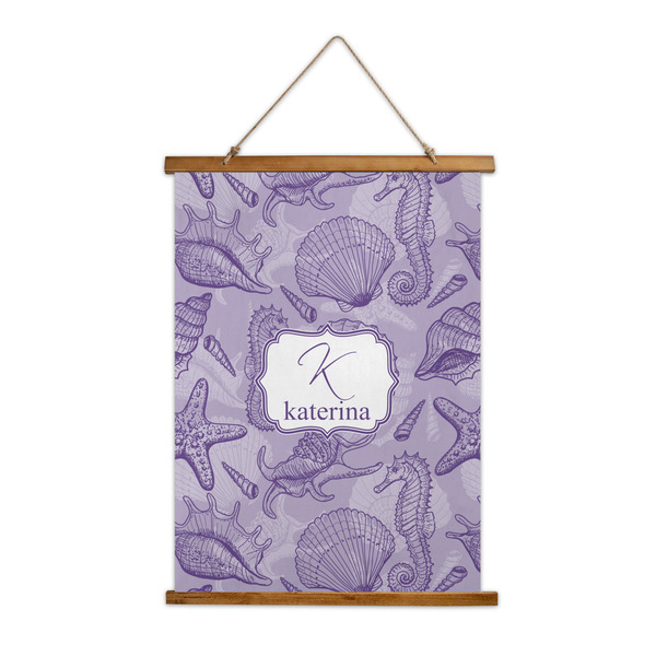Custom Sea Shells Wall Hanging Tapestry - Tall (Personalized)