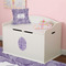 Sea Shells Wall Monogram on Toy Chest