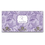 Sea Shells Wall Mounted Coat Rack (Personalized)