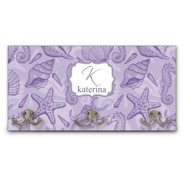 Custom Sea Shells Wall Mounted Coat Rack (Personalized)