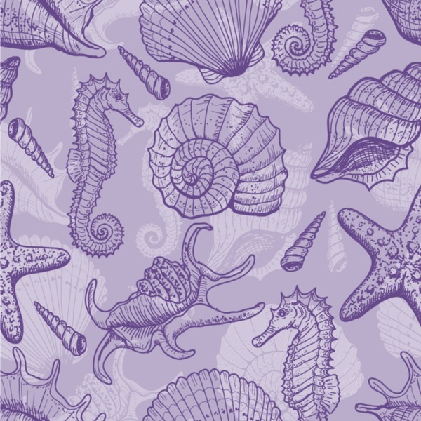 Custom Sea Shells Wallpaper & Surface Covering (Water Activated 24"x 24" Sample)