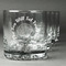 Sea Shells Whiskey Glasses Set of 4 - Engraved Front