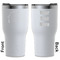 Sea Shells White RTIC Tumbler - Front and Back