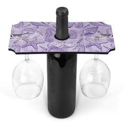 Sea Shells Wine Bottle & Glass Holder (Personalized)