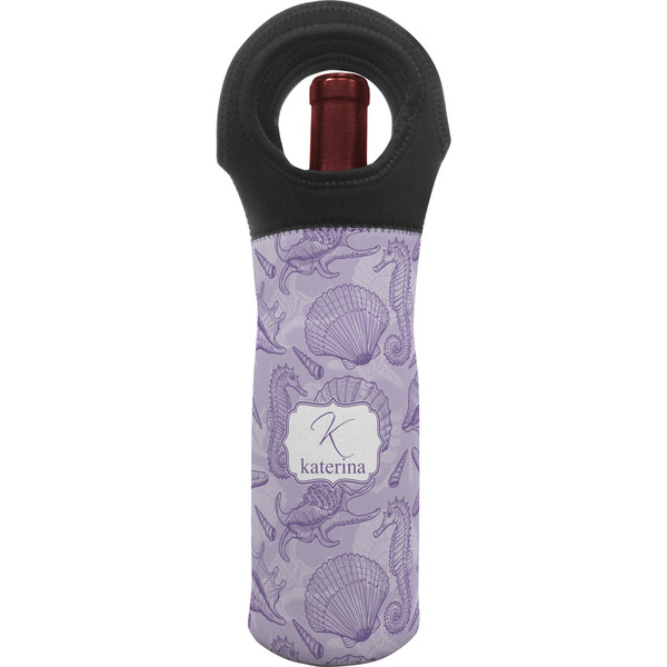 Custom Sea Shells Wine Tote Bag (Personalized)