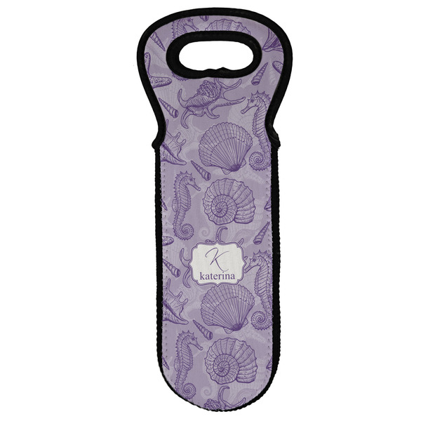 Custom Sea Shells Wine Tote Bag (Personalized)