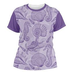 Sea Shells Women's Crew T-Shirt (Personalized)