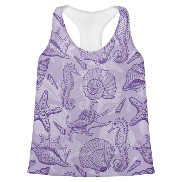 Custom Sea Shells Womens Racerback Tank Top - 2X Large
