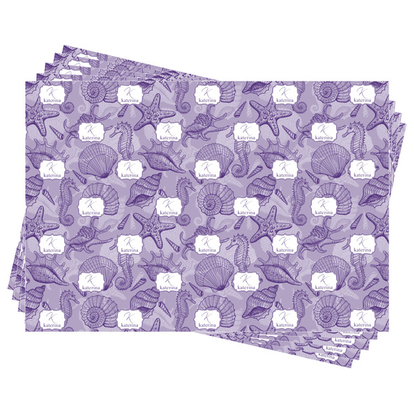 Sea Shells Wrapping Paper - Front & Back - Sheets Approval