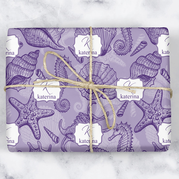 Custom Sea Shells Wrapping Paper (Personalized)