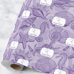 Sea Shells Wrapping Paper Roll - Large (Personalized)
