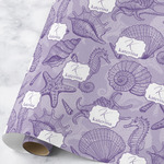 Sea Shells Wrapping Paper Roll - Large - Matte (Personalized)