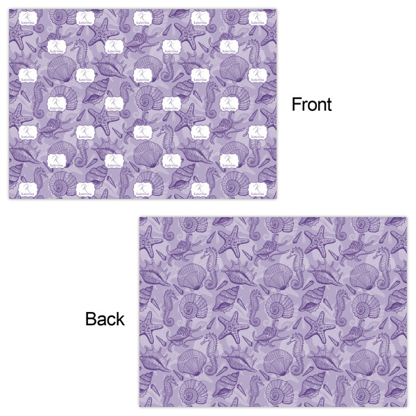 Sea Shells Wrapping Paper Sheet - Double Sided - Front & Back