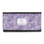 Sea Shells Leatherette Ladies Wallet (Personalized)