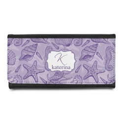 Sea Shells Leatherette Ladies Wallet (Personalized)
