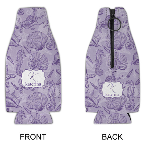 Sea Shells Zipper Bottle Cooler - APPROVAL