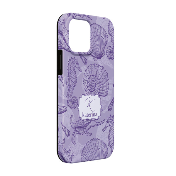 Custom Sea Shells iPhone Case - Rubber Lined - iPhone 13 Pro (Personalized)