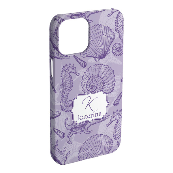 Custom Sea Shells iPhone Case - Plastic (Personalized)