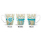 Teal Circles & Stripes 12 Oz Latte Mug - Approval