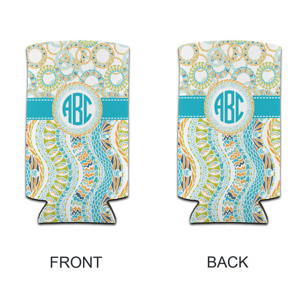 Teal Circles & Stripes 12oz Tall Can Sleeve - APPROVAL